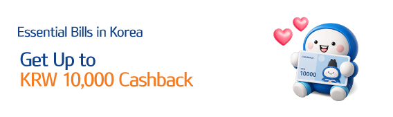 Get Up to KRW 10,000 Cashback